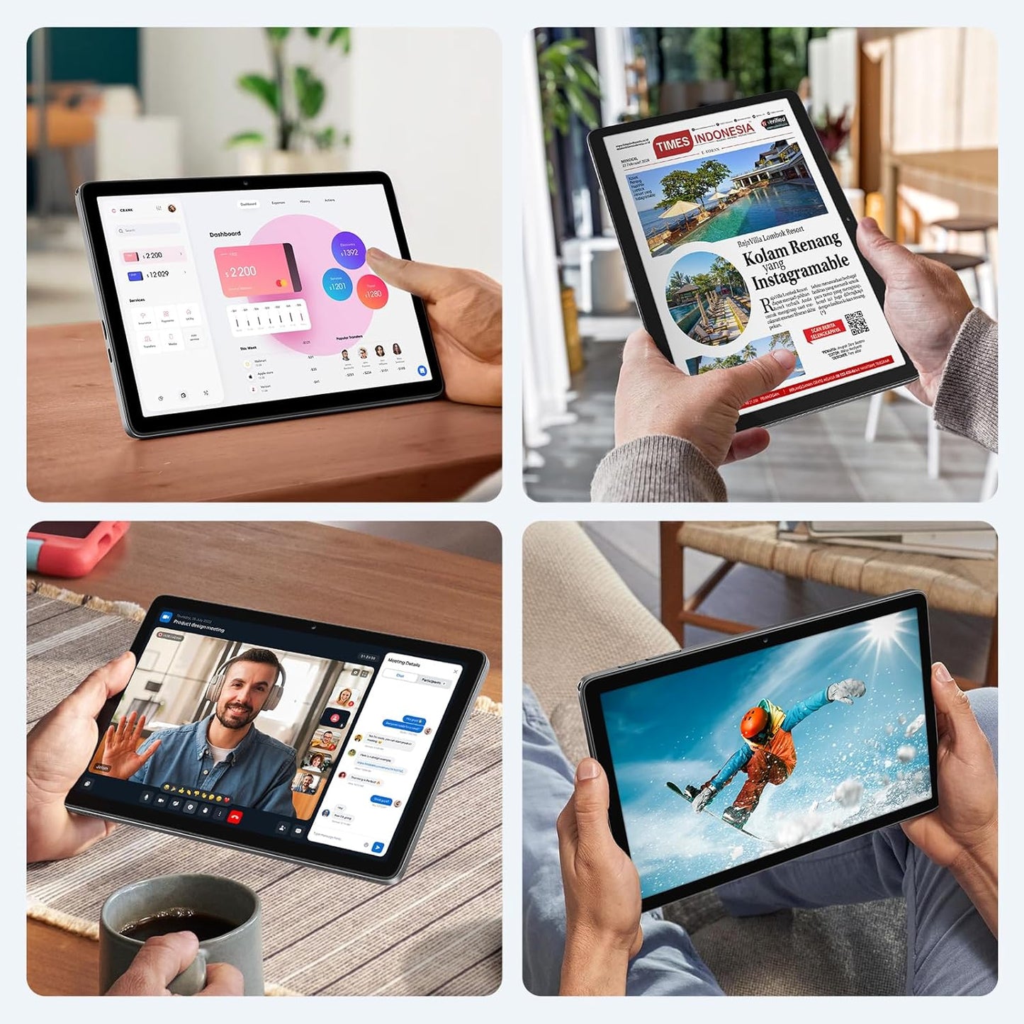 Android 15 Tablet, 10 Inch Tablets Android, Octa-Core, 24GB(8+16) RAM+128GB ROM+1TB Expand, 1280x800 IPS Display, HD Touchscreen, Widevine L1, GPS, 2.4G/5G WiFi, 5MP+8MP Camera, 6000mAh, BT 5.4, Gray