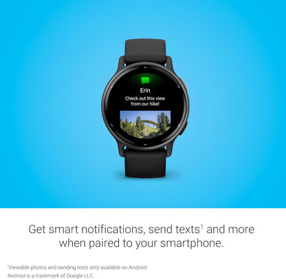 Garmin vívoactive 5, Health and Fitness GPS Smartwatch, AMOLED Display, Up to 11 Days of Battery, Black