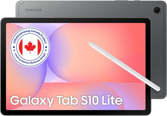 Samsung Galaxy Tab S10 Lite (CAD Version & Warranty) - Graphite, 256GB, 10.9" Android Tablet, AI Assistant, 8000mAh Battery, S Pen Inlcuded