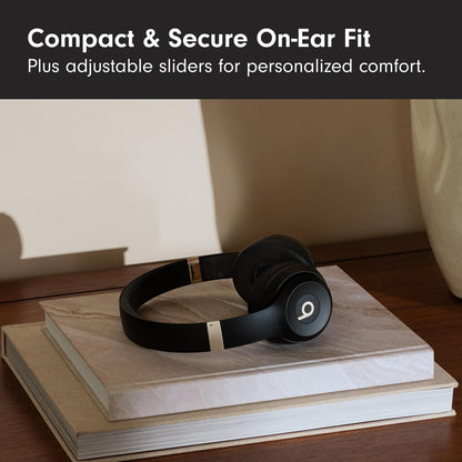 Beats Solo 4 - Wireless Bluetooth On-Ear Headphones, Apple & Android Compatible, Up to 50 Hours of Battery Life - Gold & Black