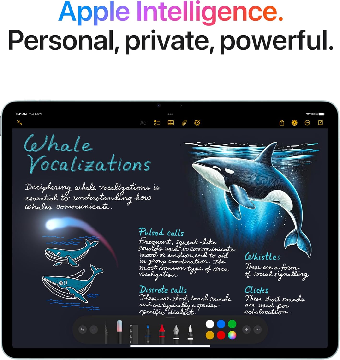 Apple iPad Air 13-inch with M3 chip: Apple Intelligence, 128 GB, 12MP Front/Back Camera, Wi-Fi 6E, Touch ID, All-Day Battery Life — Space Grey