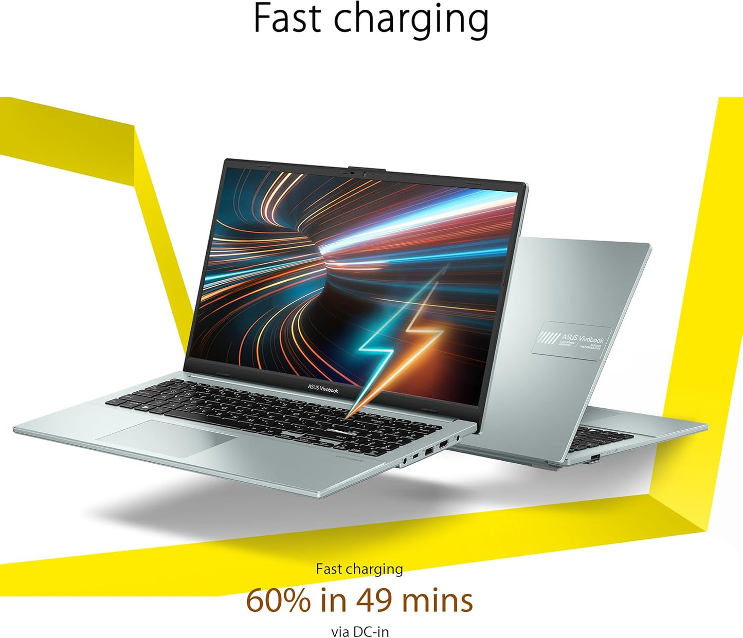 ASUS Vivobook Go 15 Thin & Light Laptop, 15.6” Full HD Display, AMD Ryzen 5 7520U Processor, 16GB RAM, 1T SSD, Windows 11 Home, Green Gray, E1504FA-AS53-CA