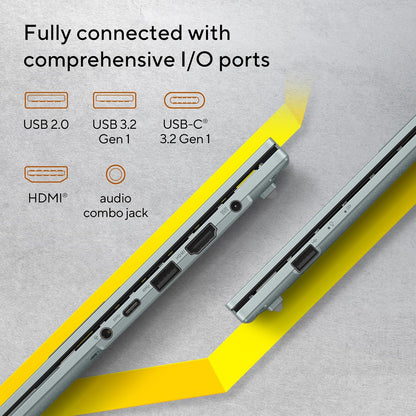 ASUS Vivobook Go 15 Thin & Light Laptop, 15.6” Full HD Display, AMD Ryzen 5 7520U Processor, 16GB RAM, 1T SSD, Windows 11 Home, Green Gray, E1504FA-AS53-CA