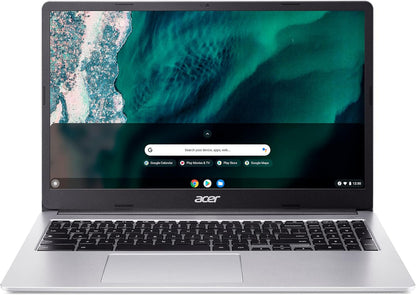 Acer Chromebook Laptop | 15.6" Full HD Display | Intel Celeron N4500 Processor | 8GB LPDDR4X, 64GB eMMC | ChromeOS | Silver | CB315-4H-C8Y8-CA