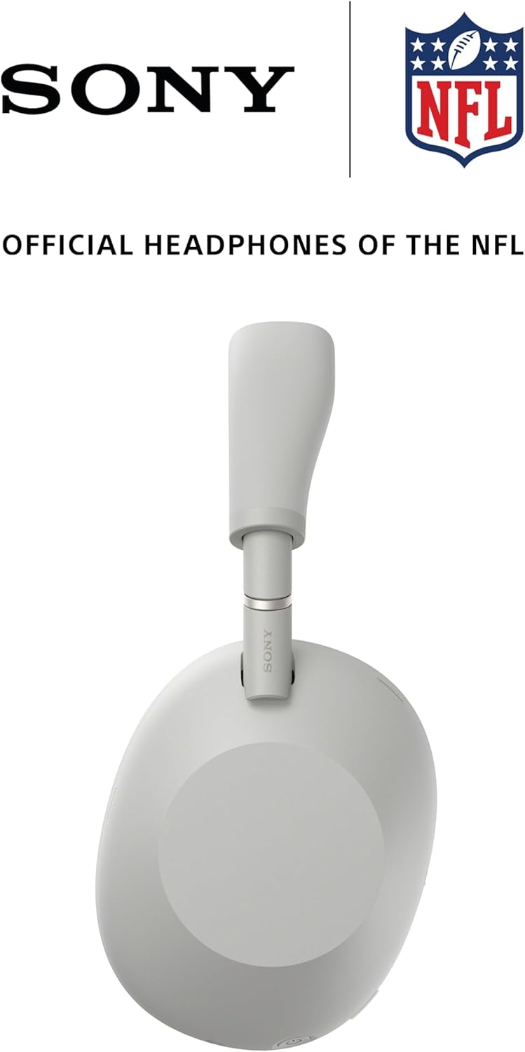 Sony WH-1000XM6 The Best Wireless Noise Canceling Headphones, HD NC Processor QN3, 12 Microphones, Adaptive NC Optimizer, Mastered by Engineers, Studio-Quality, 30-Hour Battery, Platinum Silver