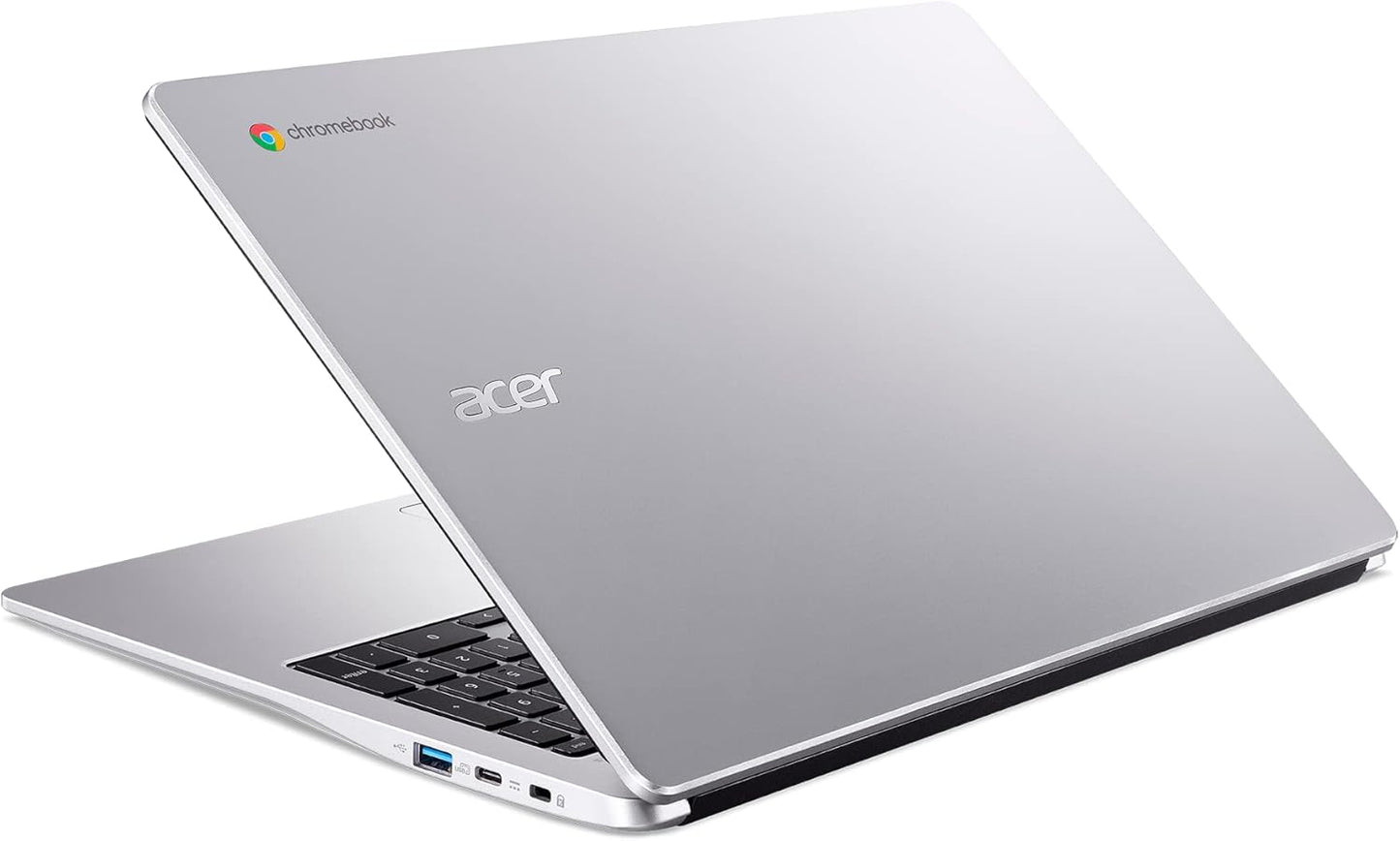 Acer Chromebook Laptop | 15.6" Full HD Display | Intel Celeron N4500 Processor | 8GB LPDDR4X, 64GB eMMC | ChromeOS | Silver | CB315-4H-C8Y8-CA