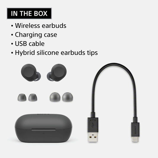 Sony WF-C710N Truly Wireless Noise-Cancelling Earbuds with up to 30-Hour Battery Life, Lightweight and Secure, White