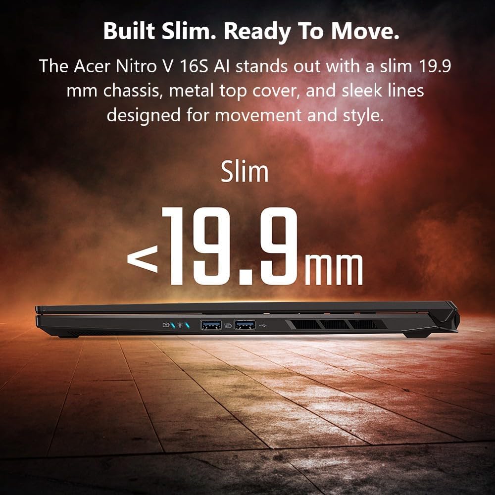 Acer Nitro V Slim ANV16S-41-R2AJ-US Laptop 16" FHD, AMD Ryzen 7 260, 32GB RAM, 1TB SSD, NVIDIA GeForce RTX 5060, Win 11