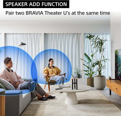 Sony BRAVIA Theater U Wireless Wearable TV Speaker with Bluetooth, Personalized Home Theater Audio, Gaming Compatibility, Built-in mic, 12 Hour Battery Life, IPX4 Splash-Resistant (HT-AN7)