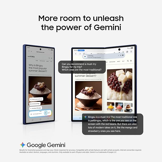 Samsung Galaxy Z Fold7, 512GB, Blue Shadow (CAD Version & Warranty) - AI Smartphone, Snapdragon 8 Elite, 200MP, Foldable Dynamic AMOLED Display, Mult-Tasking w/Galaxy AI